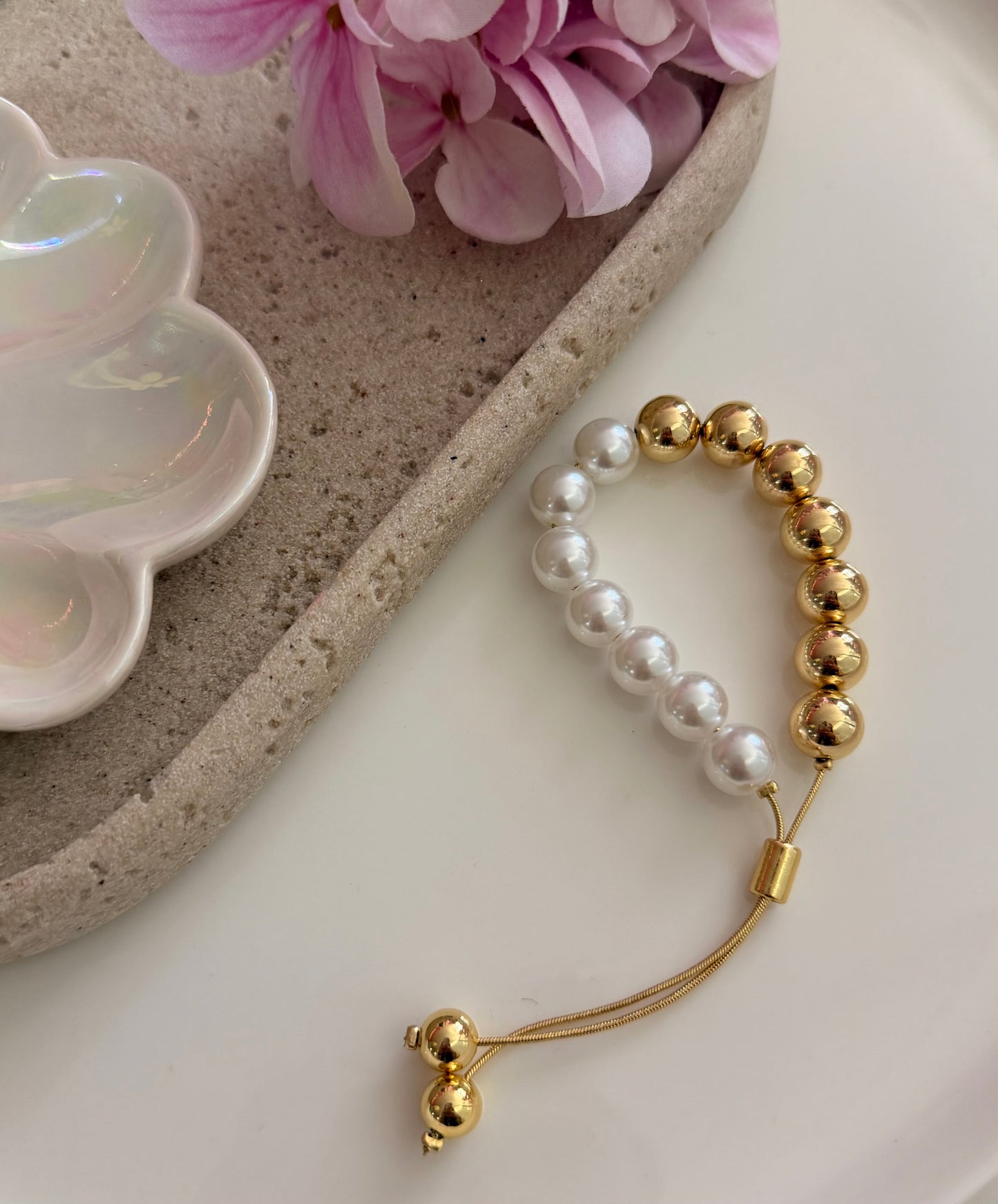 Gold & White
